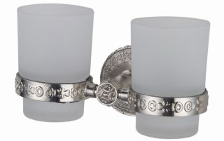 Держатель стакана двойной Zorg Antic AZR 04 SL серебро